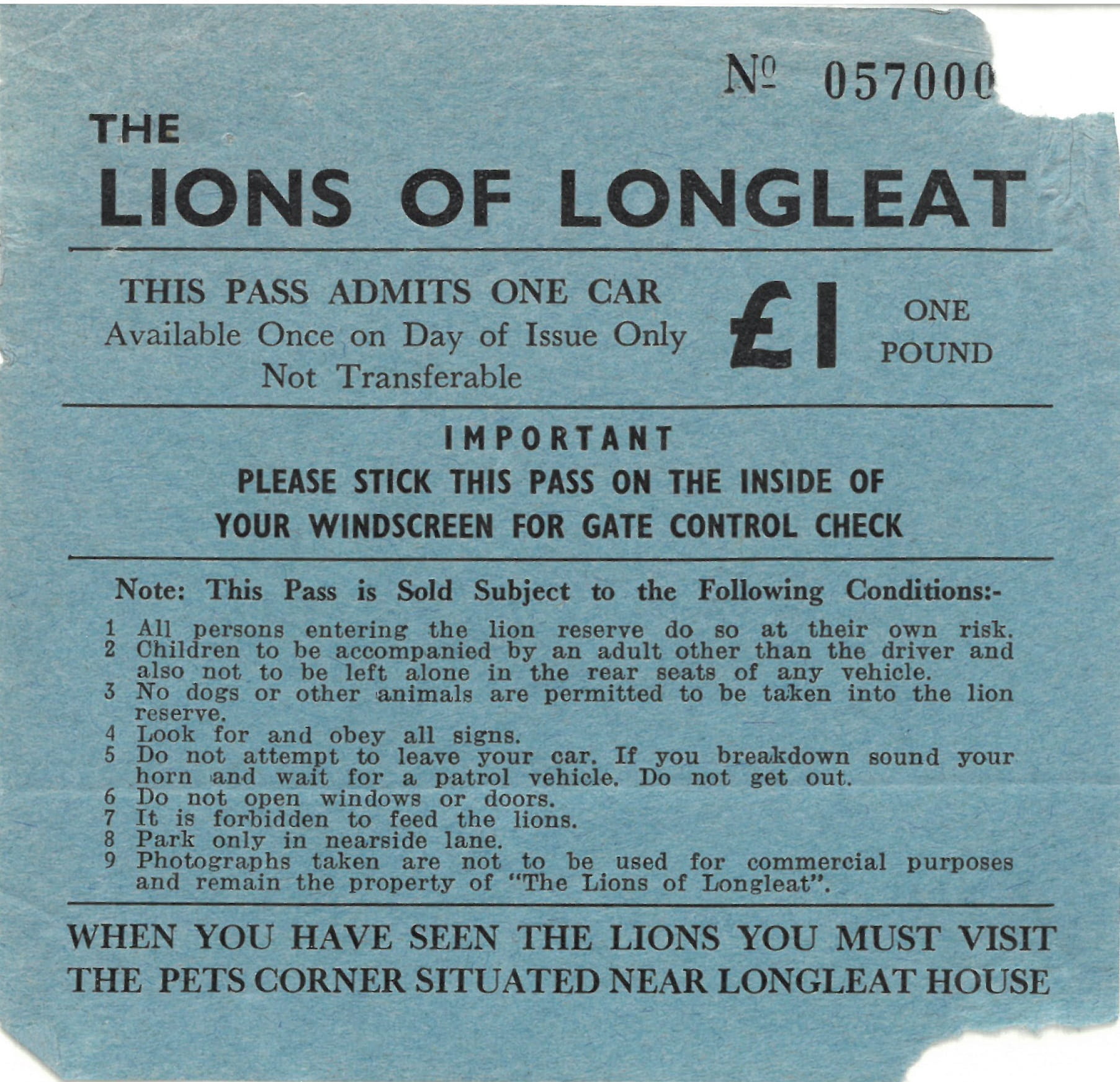 Lions of Longleat car sticker