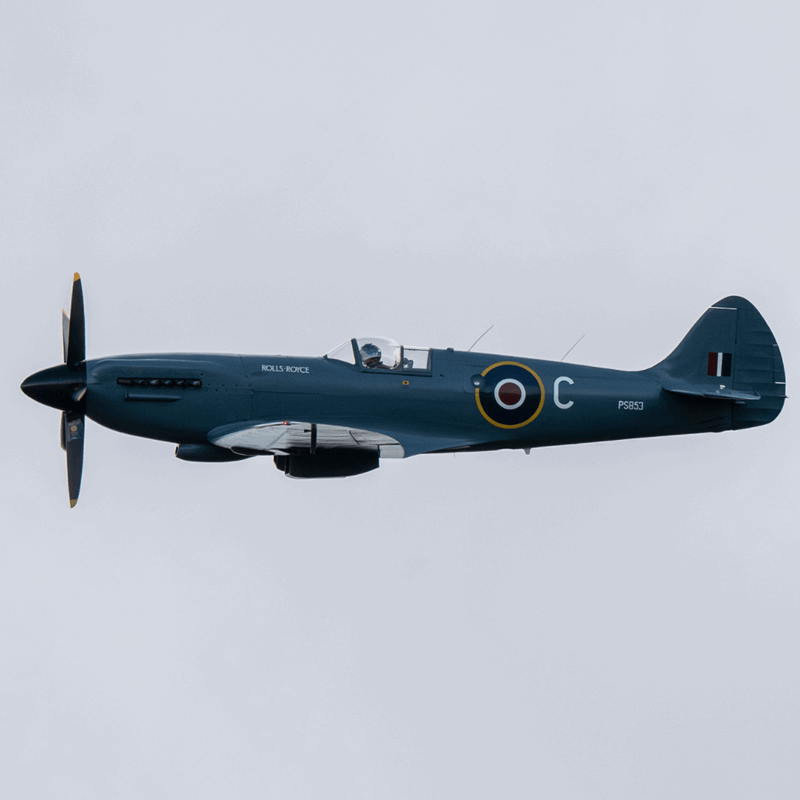RR Spitfire in the sky