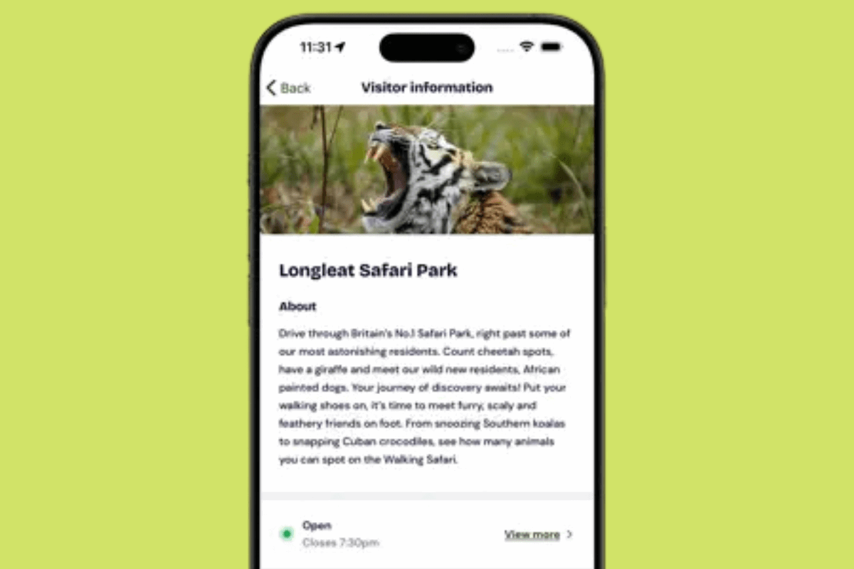 Visitor information preview app