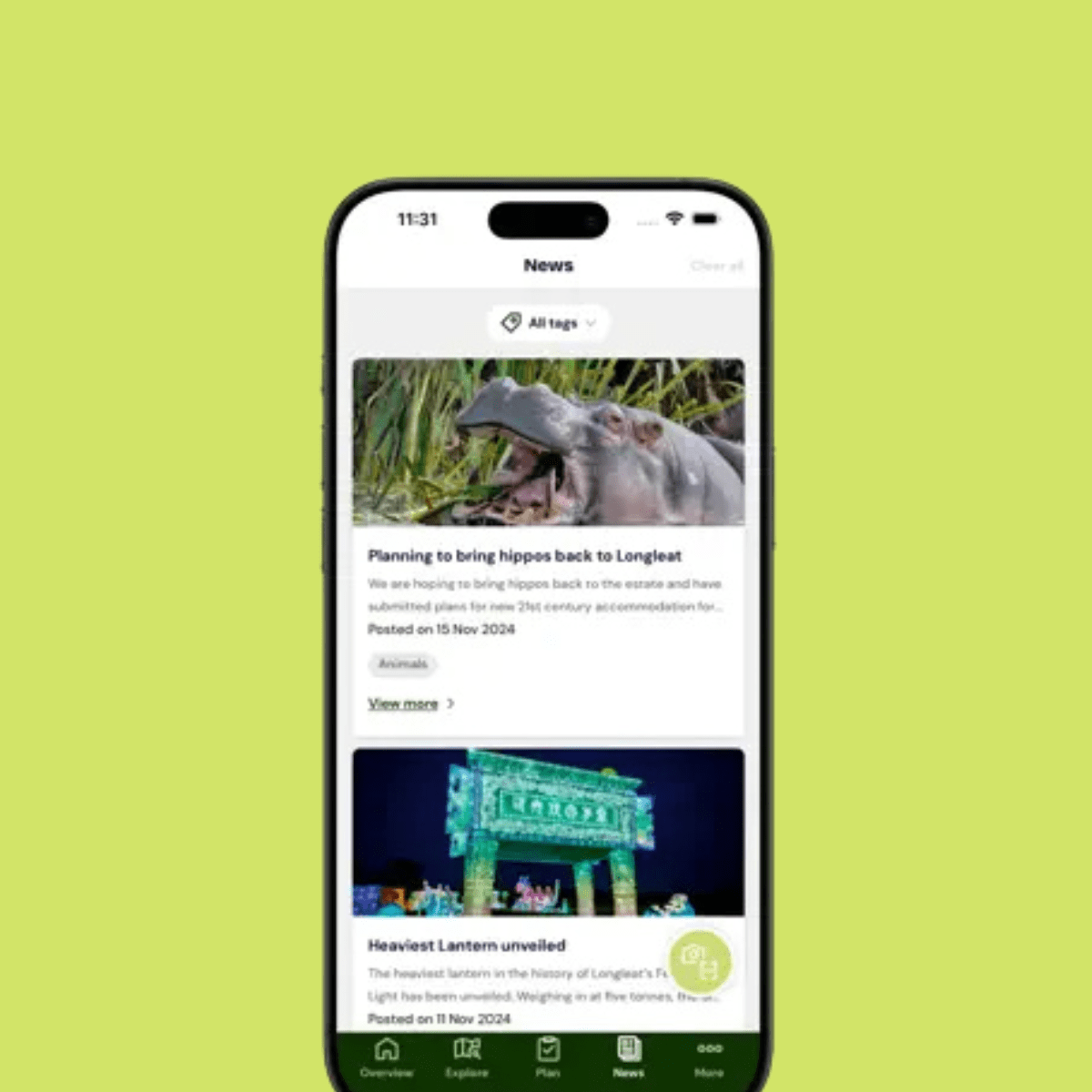 Latest news preview app