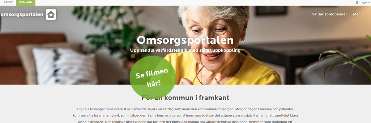 Beställningsportal för Välfärdsteknik