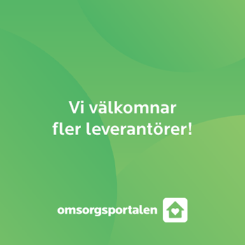 Vi välkomnar fler leverantörer