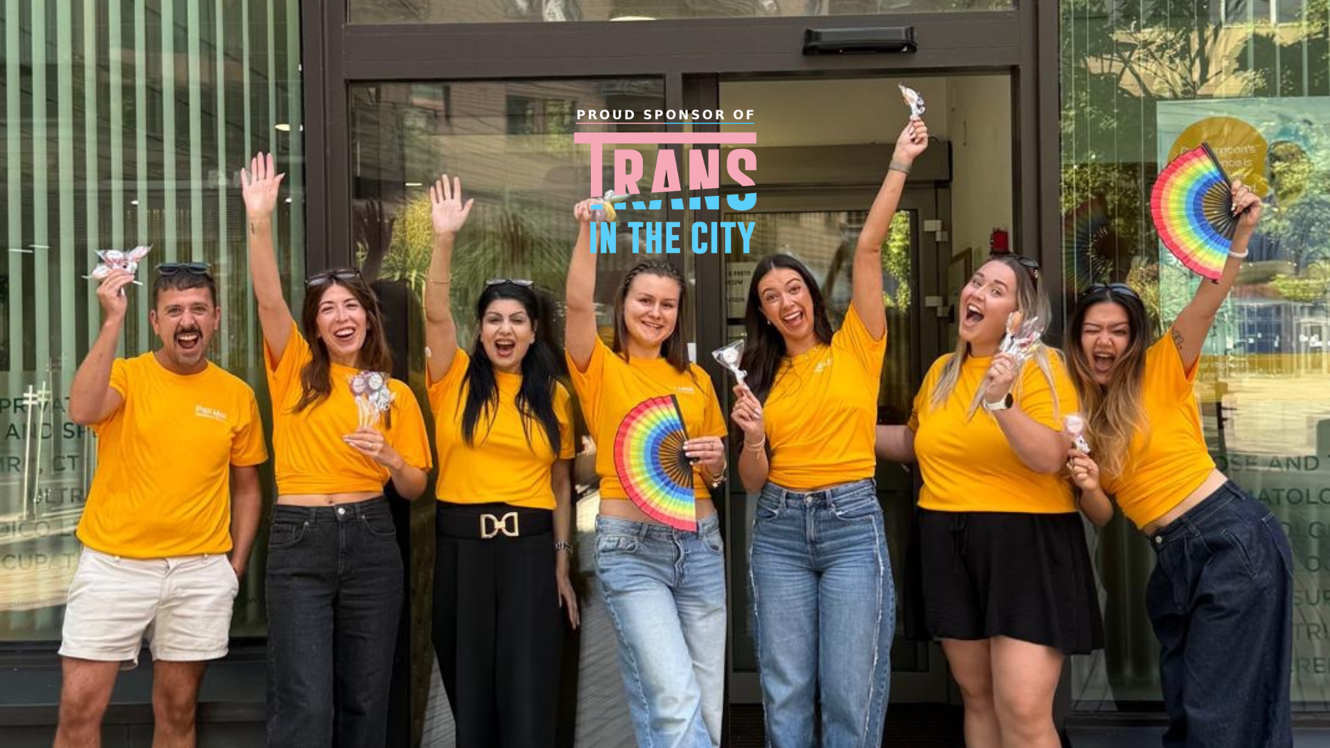 Pall Mall Gender team supporting Liverpool Pride