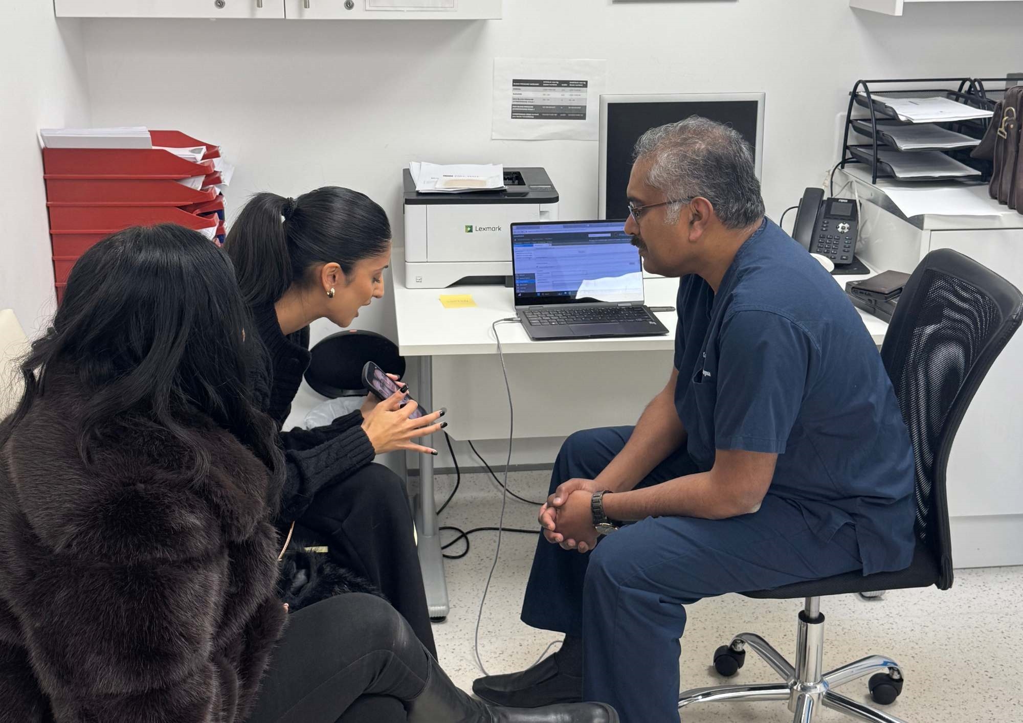 Kim Mann Rhinoplasty Consultation with Prof Raghavan