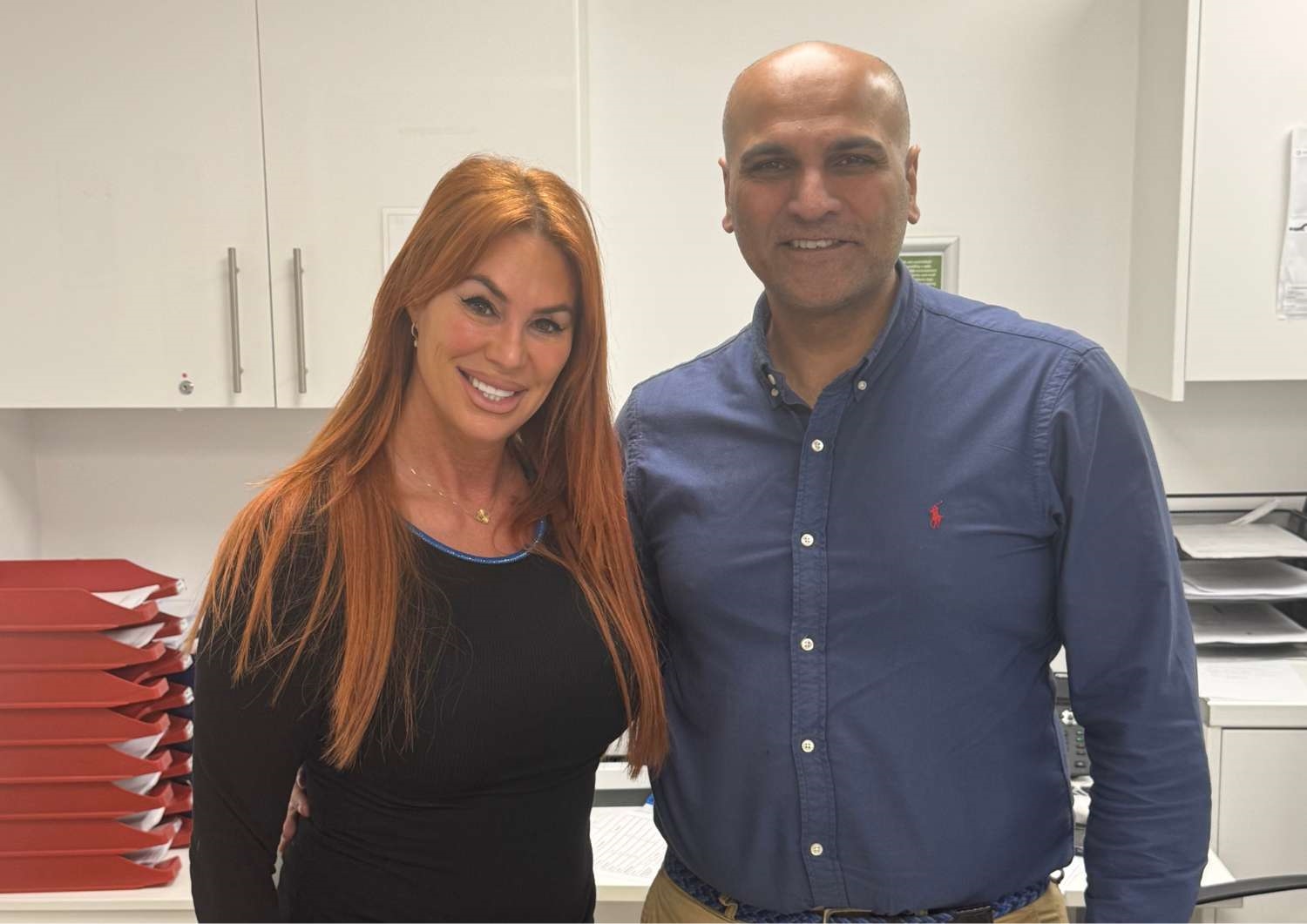 Lauren Simon and Mr Hussain Lauren Simon and Mr Hussain