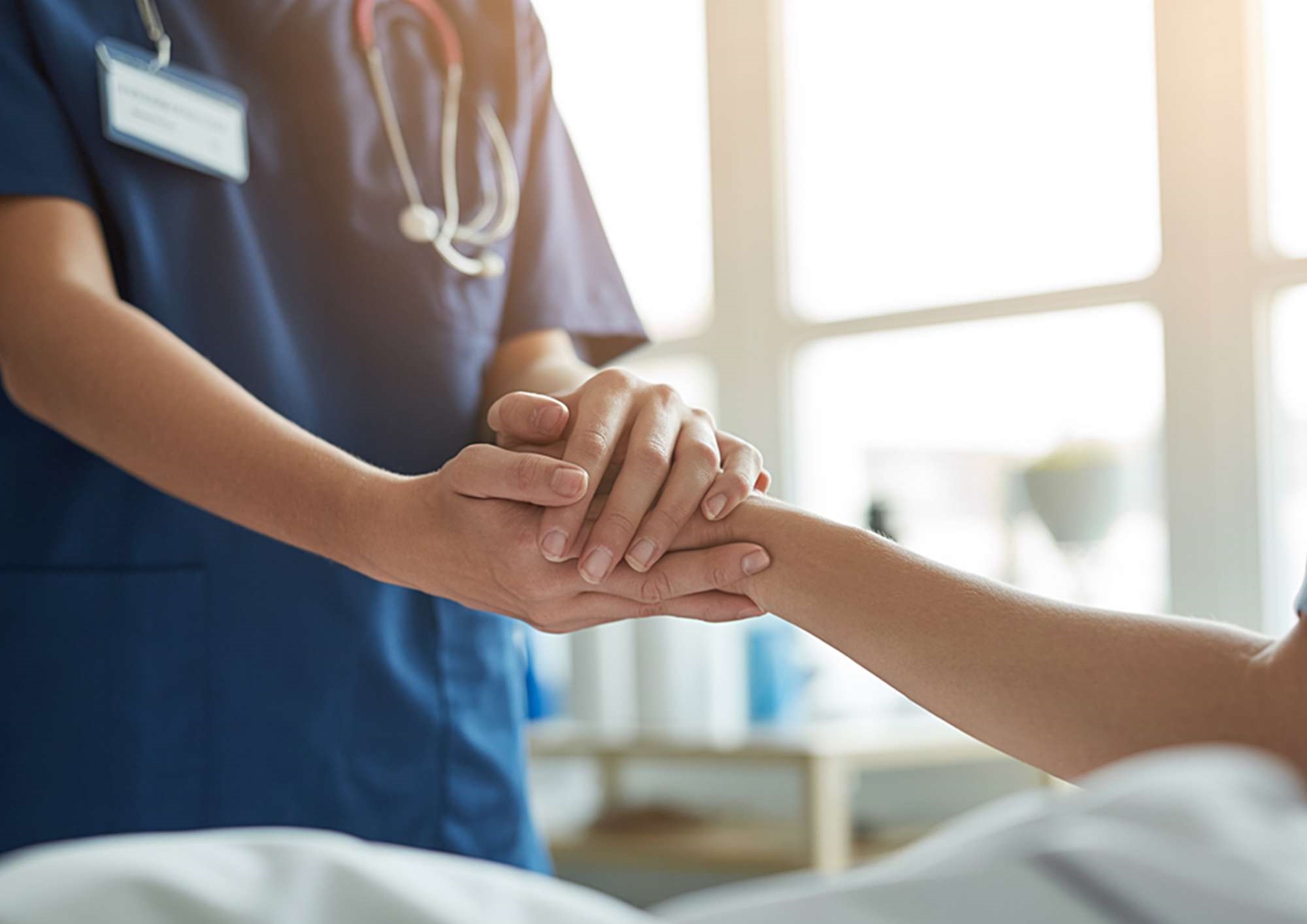 Patient Care during an Abdominal Ultrasound Scan