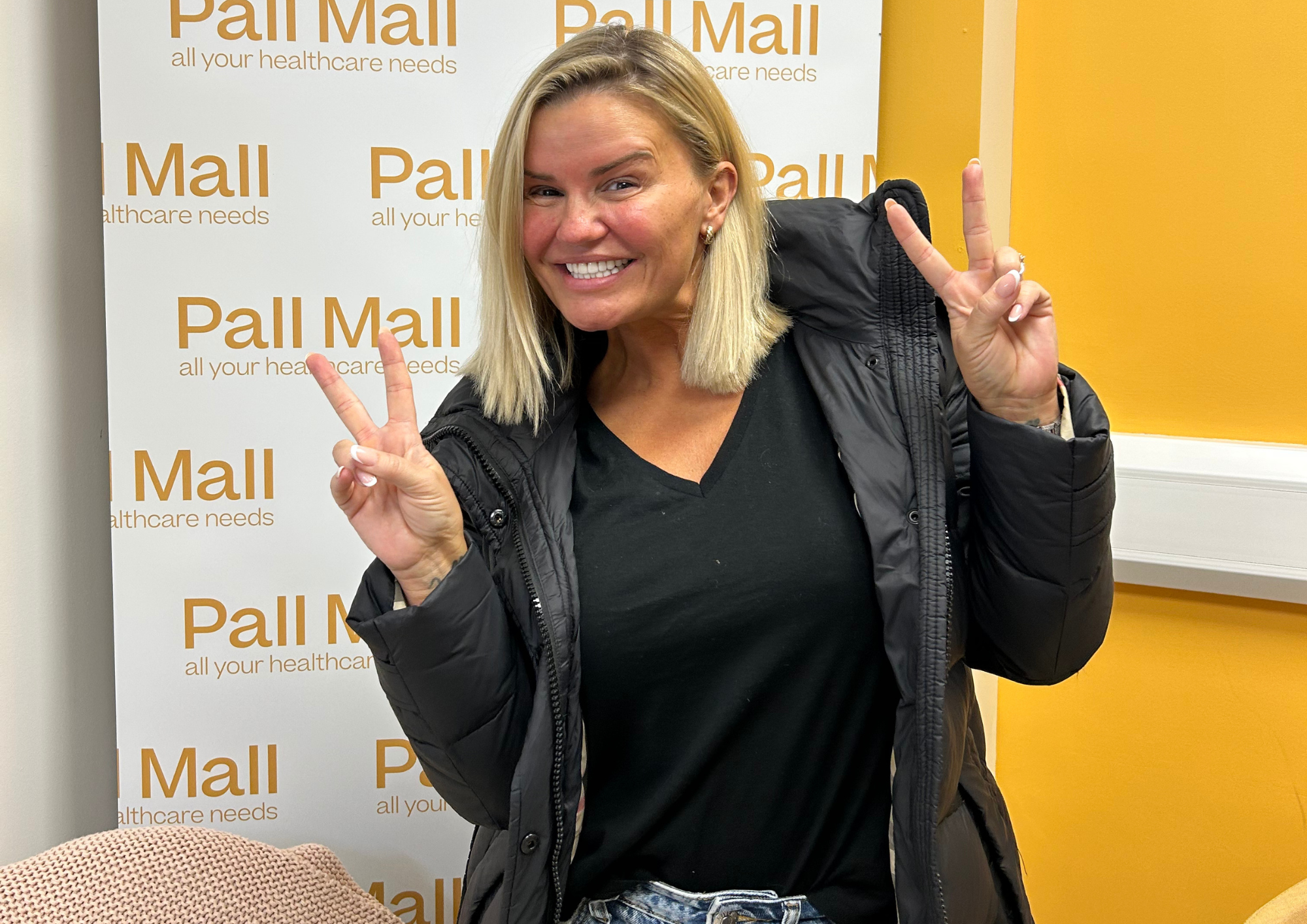Kerry Katona Smiling after Blepharoplasty