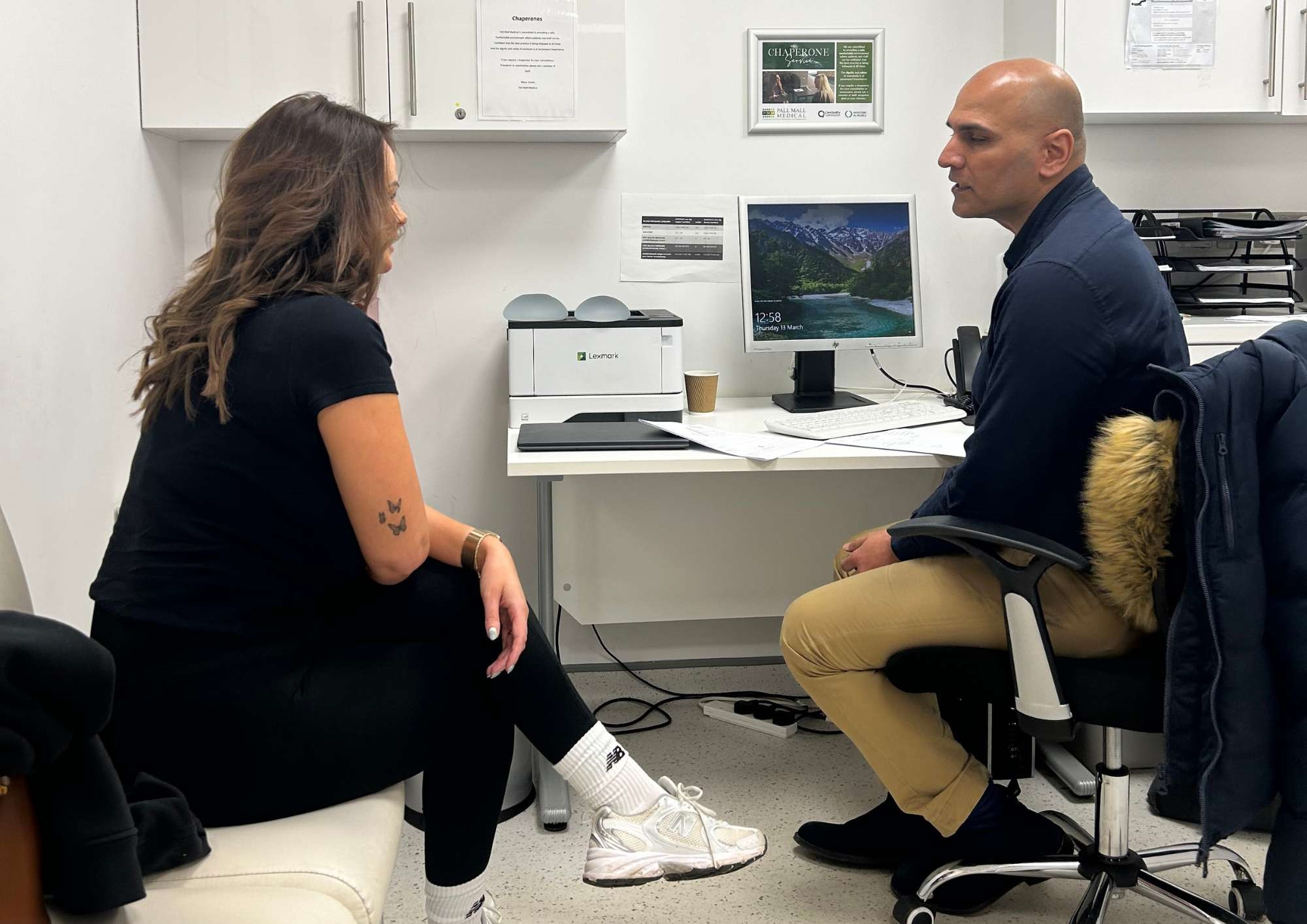 Rhian Sugden's Consultation with Mr Hussain