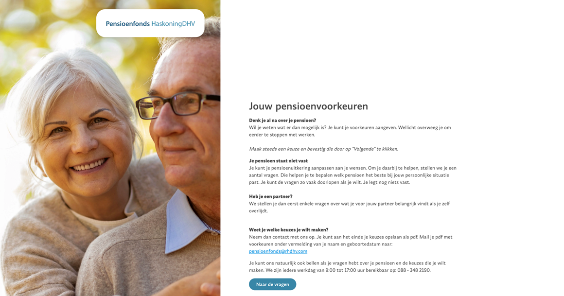 Denk jij al na over je pensioen? Gebruik onze nieuwe keuzehulp