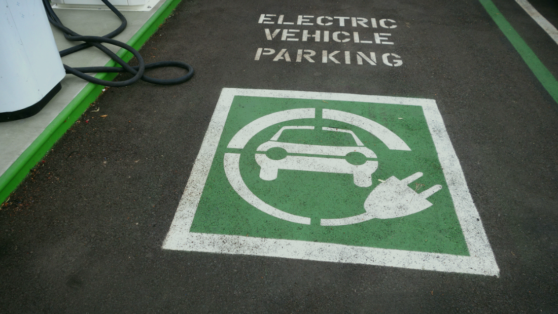 EV charging parking space