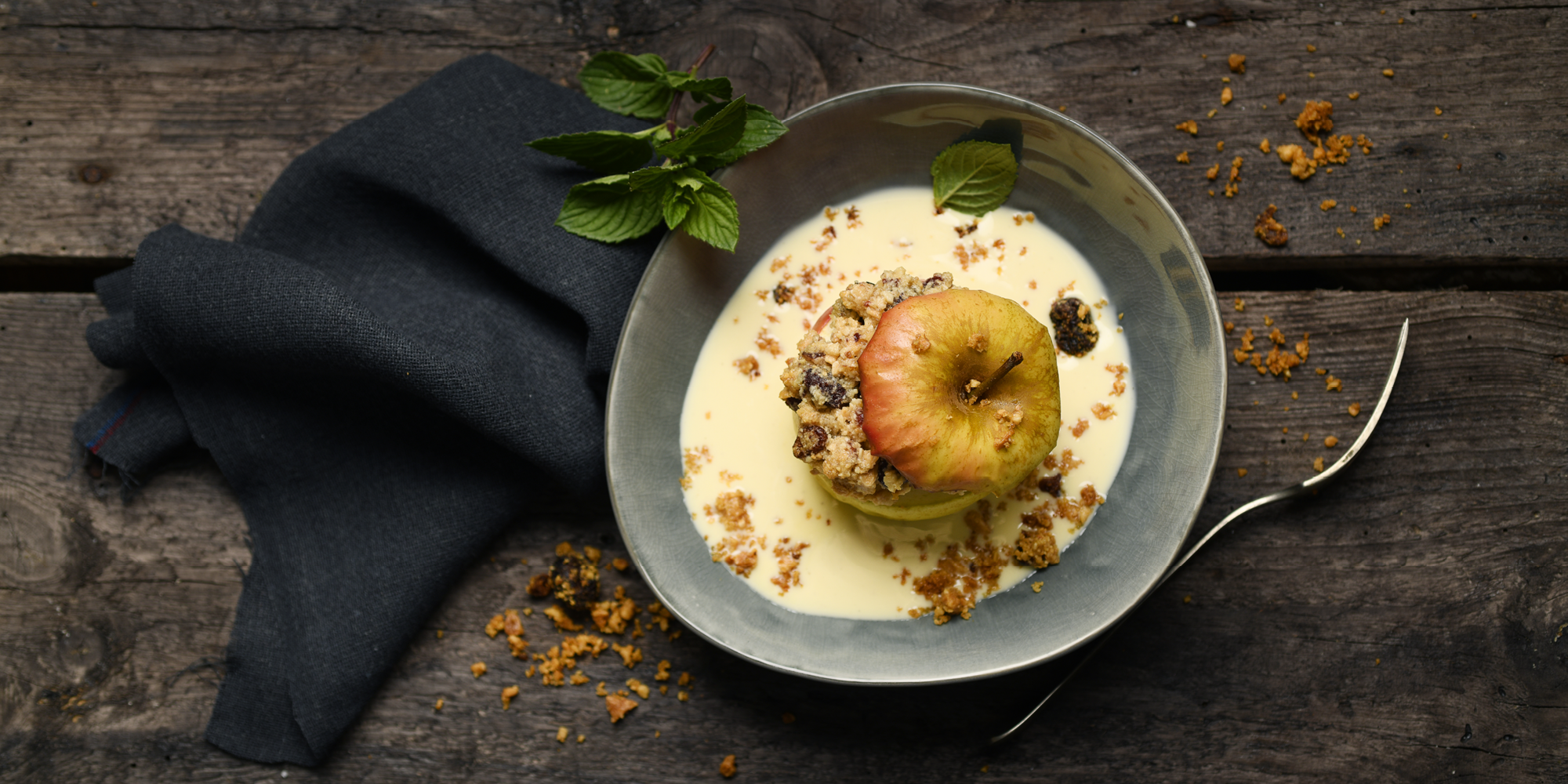 Bratapfel Mit Müslifüllung