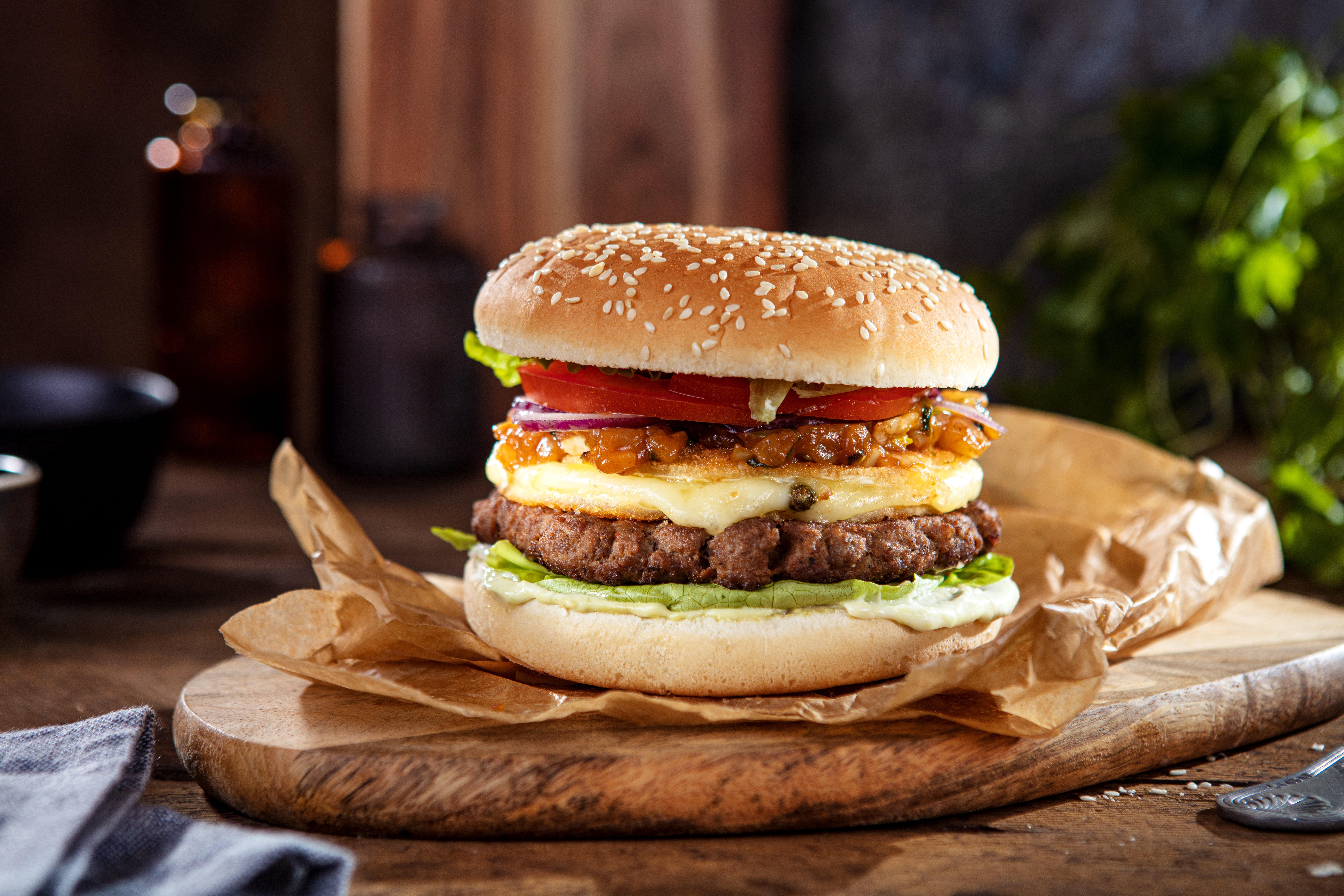 Crunchy Cheese Burger Wolowy F