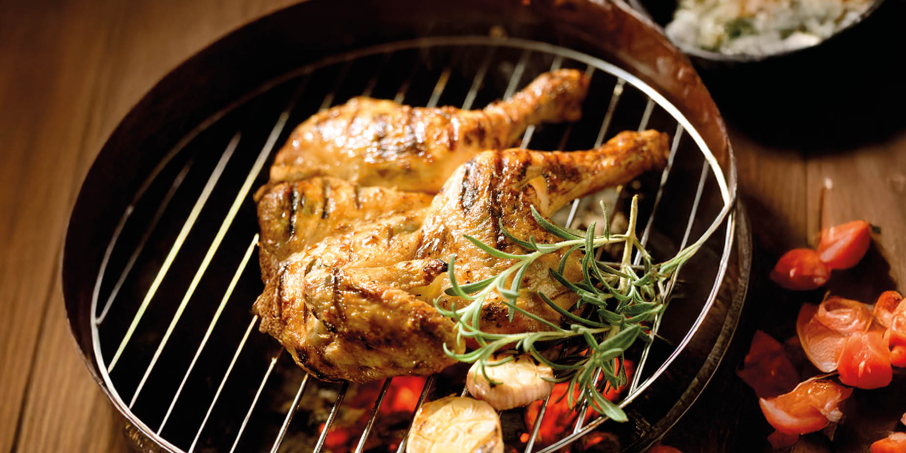 Ganzes Gegrilltes Hähnchen