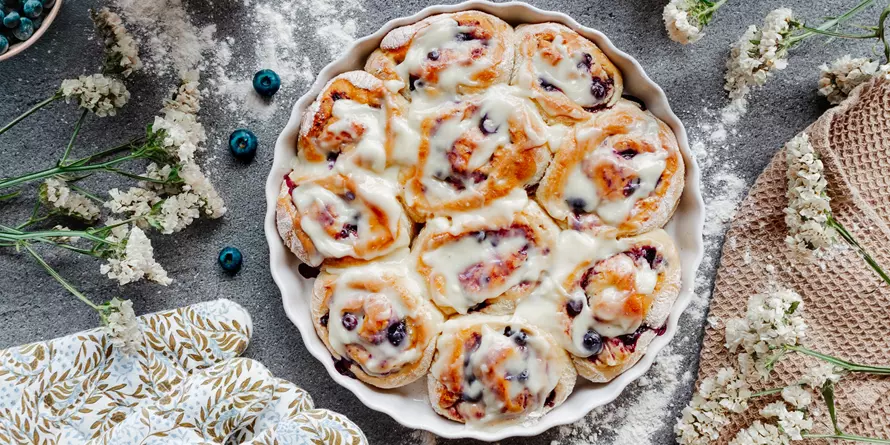 Blaubeer Schnecken Blaubeer Schnecken