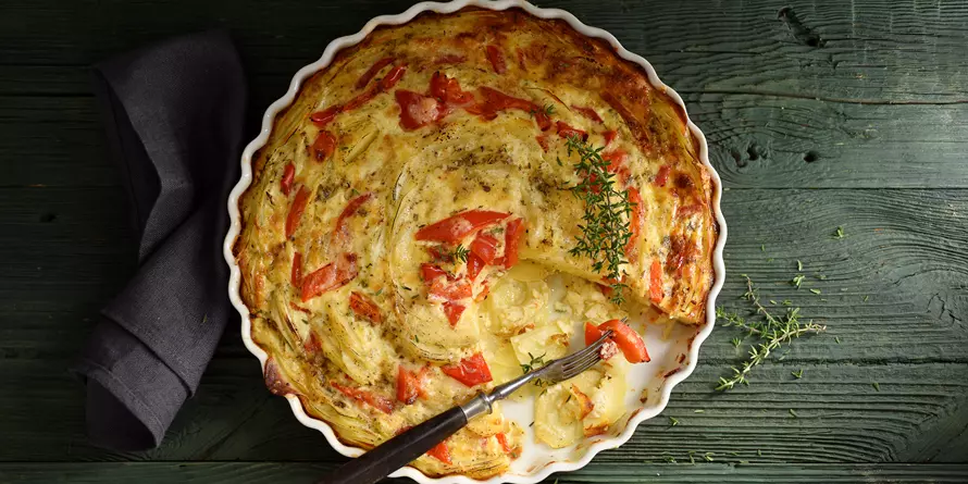 Go Oeko Kartoffel Paprika Gratin Go Oeko Kartoffel Paprika Gratin