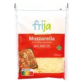 frija Mozzarella gerieben