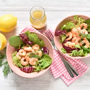 Pacific Prawns Mit Kräutersalat