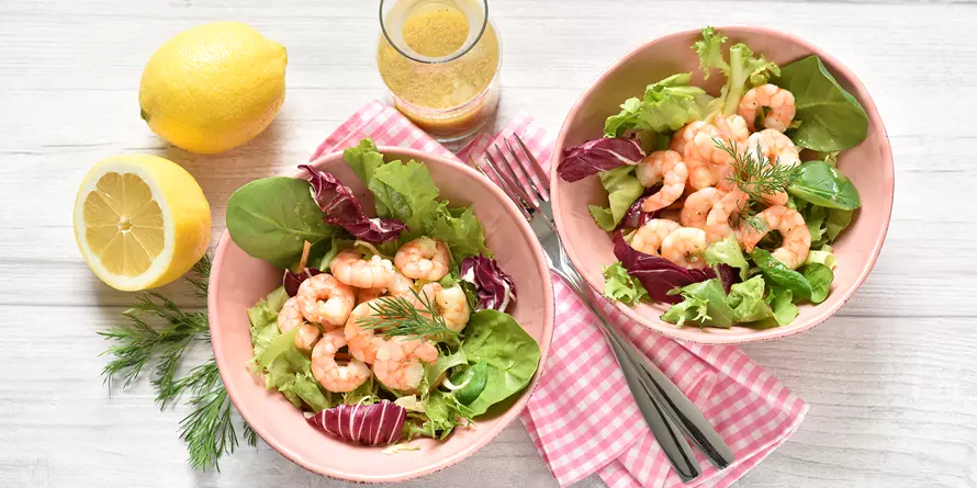 Pacific Prawns Mit Kräutersalat Pacific Prawns Mit Kräutersalat