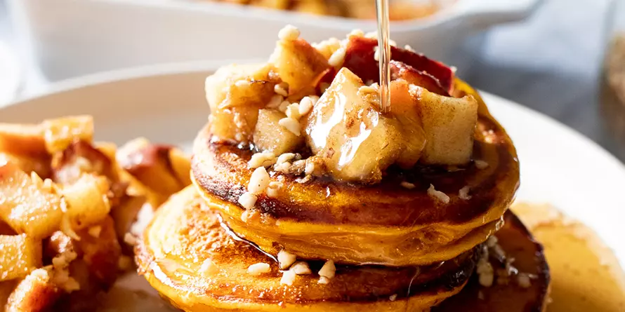 Netto Placki Dyniowe Z Ricottą I Pieczonymi Jabłkami Netto Placki Dyniowe Z Ricottą I Pieczonymi Jabłkami