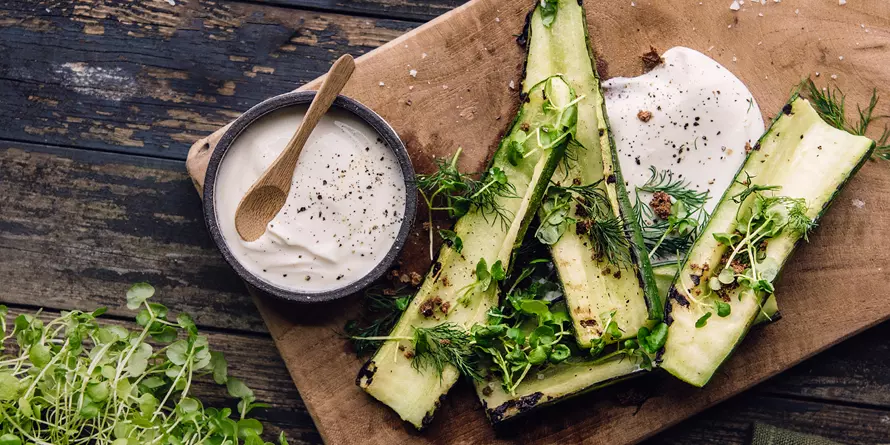 Gegrillte Gurke Mit Skyr Gegrillte Gurke Mit Skyr