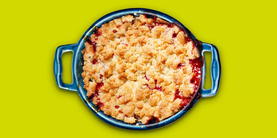 GO Regio Erdbeer Apfel Crumble Mit Rosmarin Überraschung GO Regio Erdbeer Apfel Crumble Mit Rosmarin Überraschung