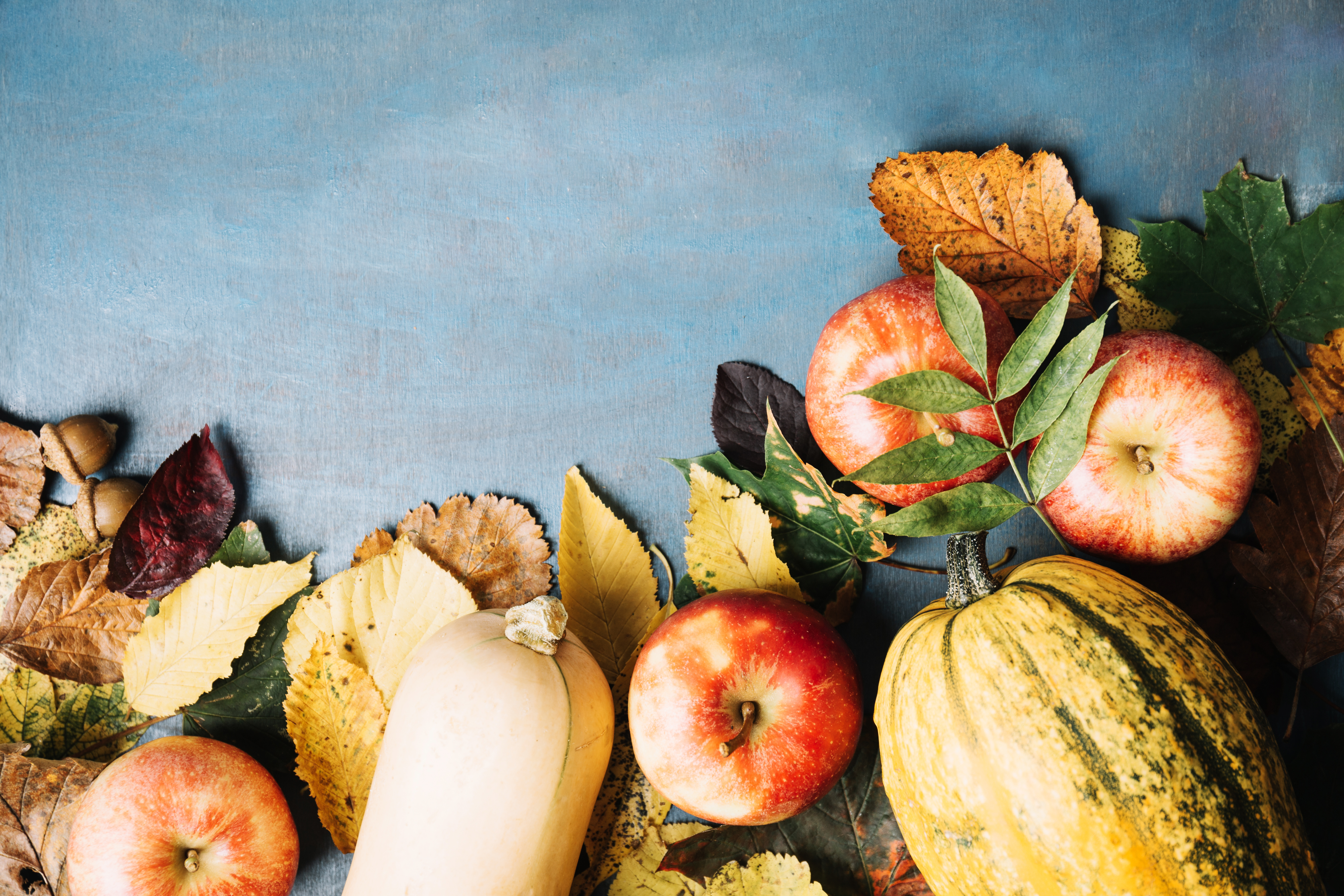 Rozmieszczone Dynie I Jablka