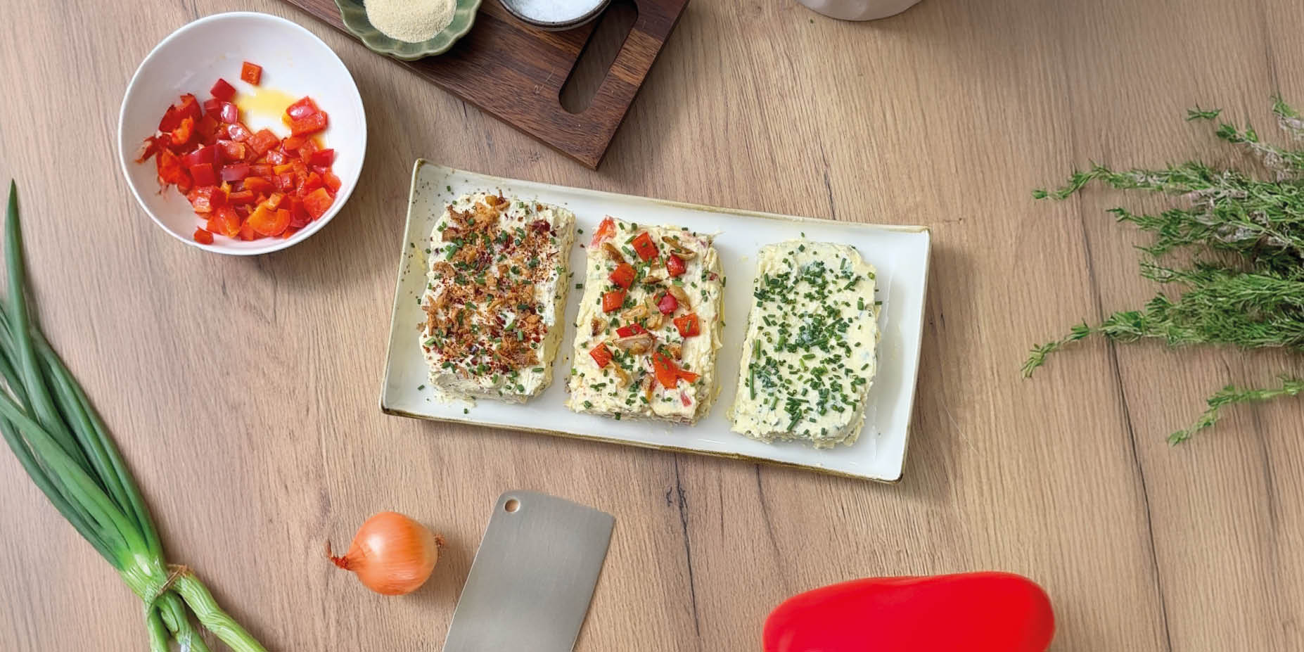 Rezept Dreierlei Kräuterbutter