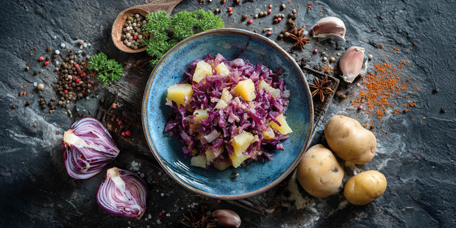 Regionales Rotkohl Kartoffel Rezept