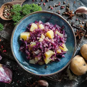 Regionales Rotkohl Kartoffel Rezept