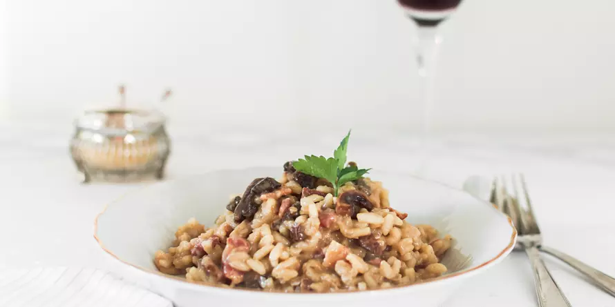 Risotto Z Grzybami I Liscmi Kolendry Risotto Z Grzybami I Liscmi Kolendry