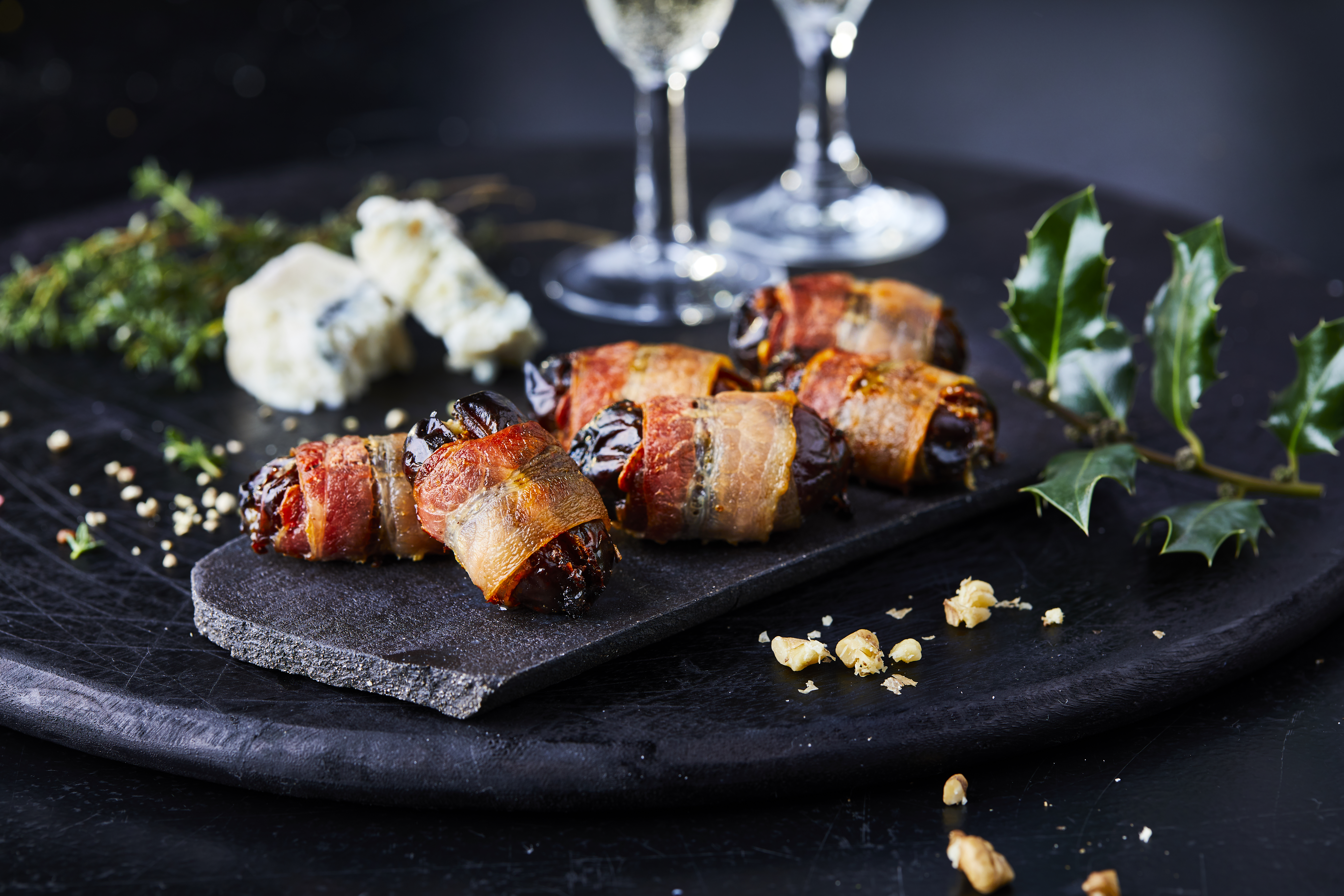 Datteln Im Speckmantel Mit Gorgonzola