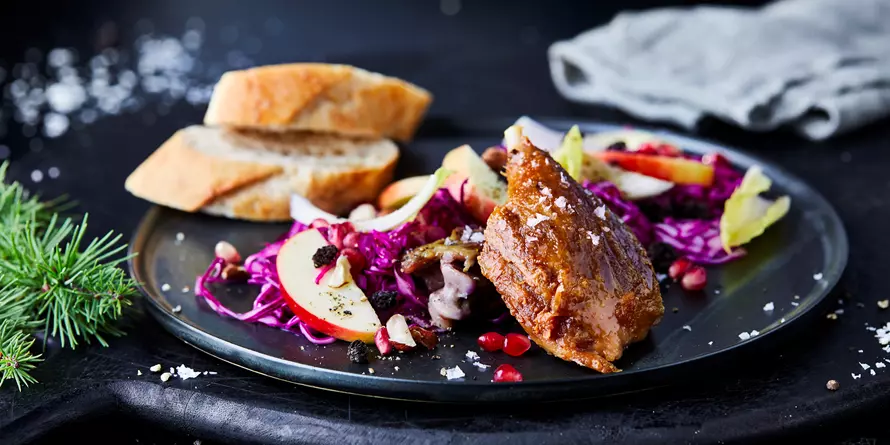Weihnachtssalat Mit Confit De Canard Weihnachtssalat Mit Confit De Canard