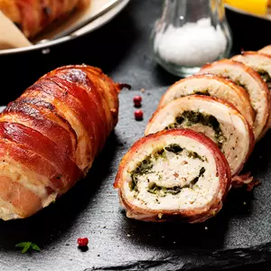 Gefüllte Hähnchenbrust Im Speckmantel