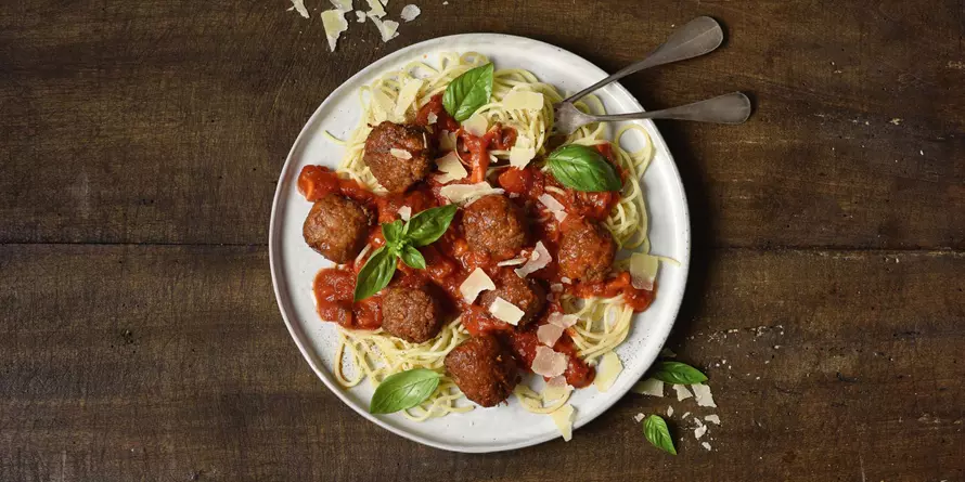 Spaghetti Mit Hackbällchen Spaghetti Mit Hackbällchen
