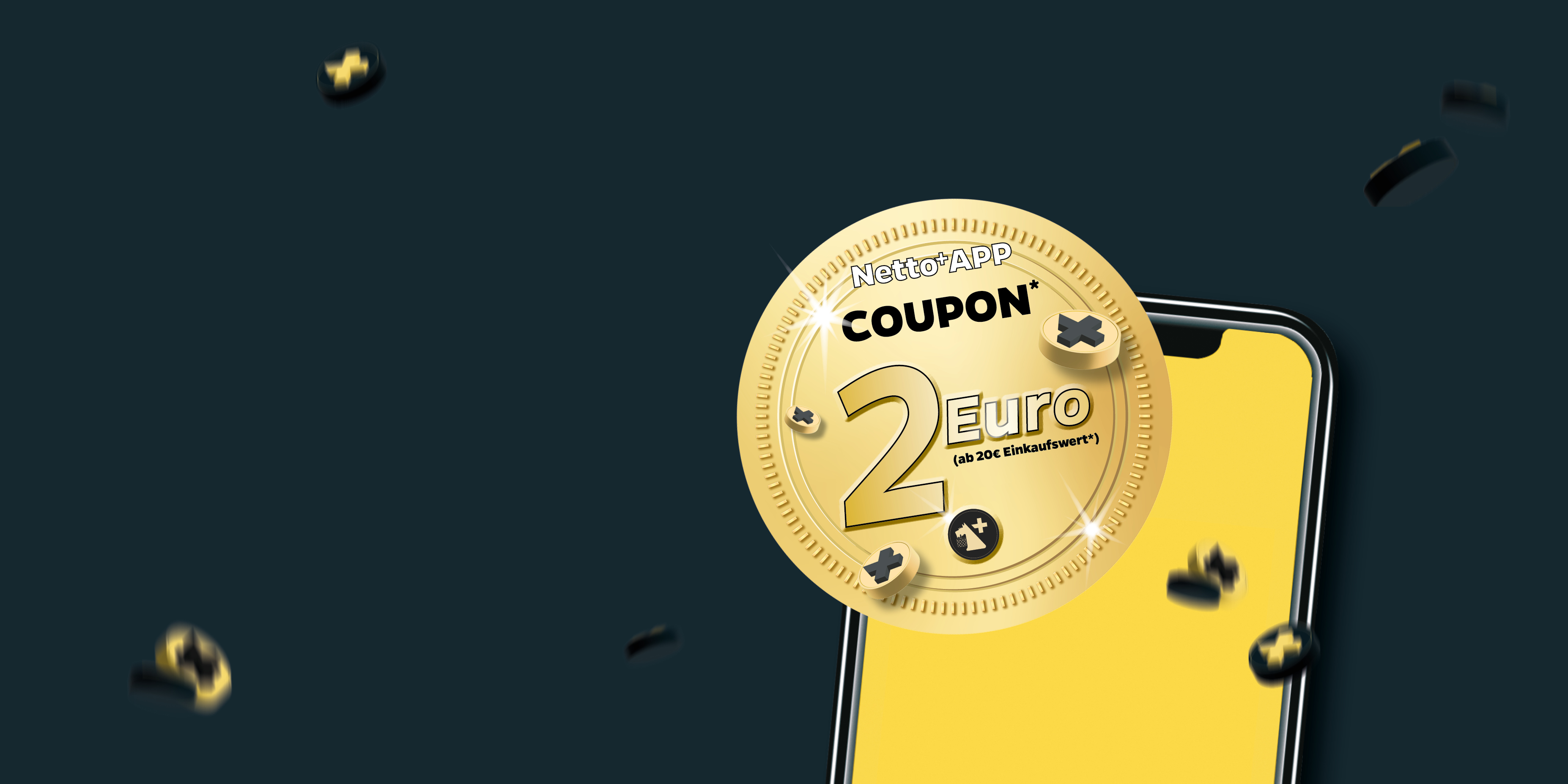 Kaufe Mit Der Netto+ App Für 20 Euro Ein Und Erhalte Einen 2 Euro Coupon.