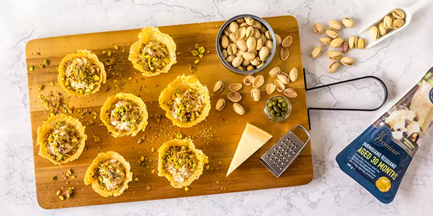 Przepis Baner Parmezanowe Koszyczki Przepis Baner Parmezanowe Koszyczki