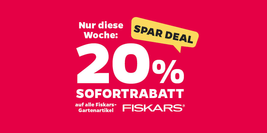 20 Prozent Auf Fiskars Gartenartikel