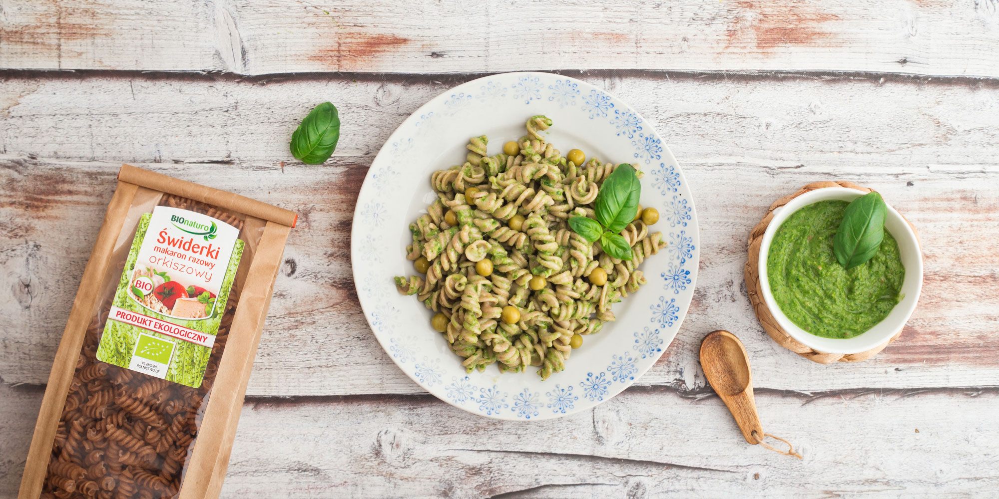 Netto Baner Makaron Orkiszowy Z Pesto Bazyliowym I Groszkiem 2017 10