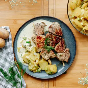 Rezept Sommerliche Schweinefiletspieße