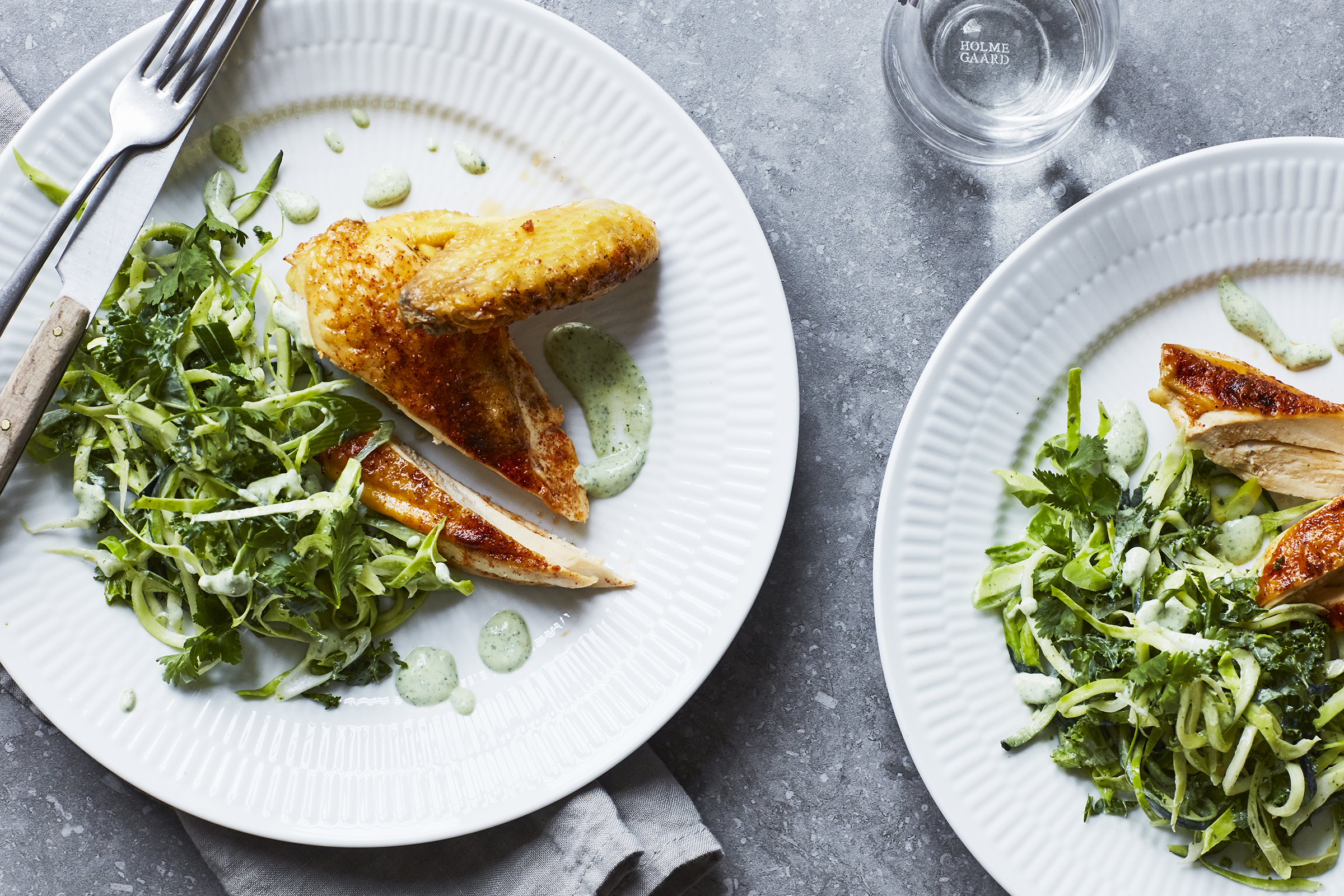 Kyllingebryst med jalapeño-slaw