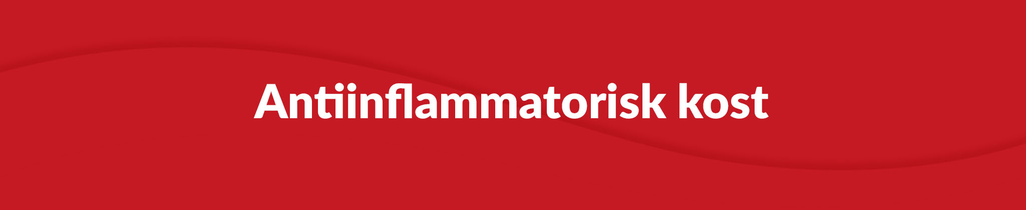 Antiinflammatorisk kost banner