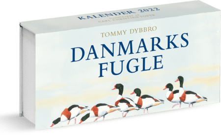 'Danmarks fugle kalender 2022' af  Carl Christian Tofte og Tommy Dybbro