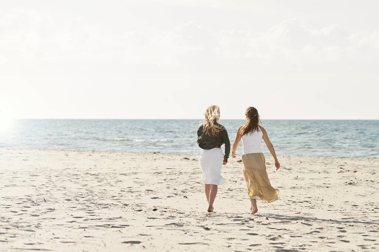 Gang på strand