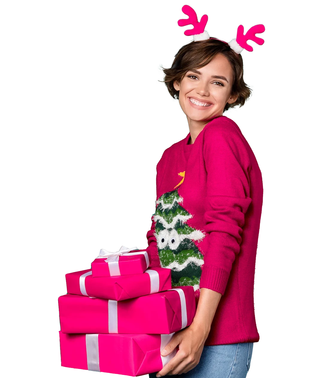 young woman in yellow top