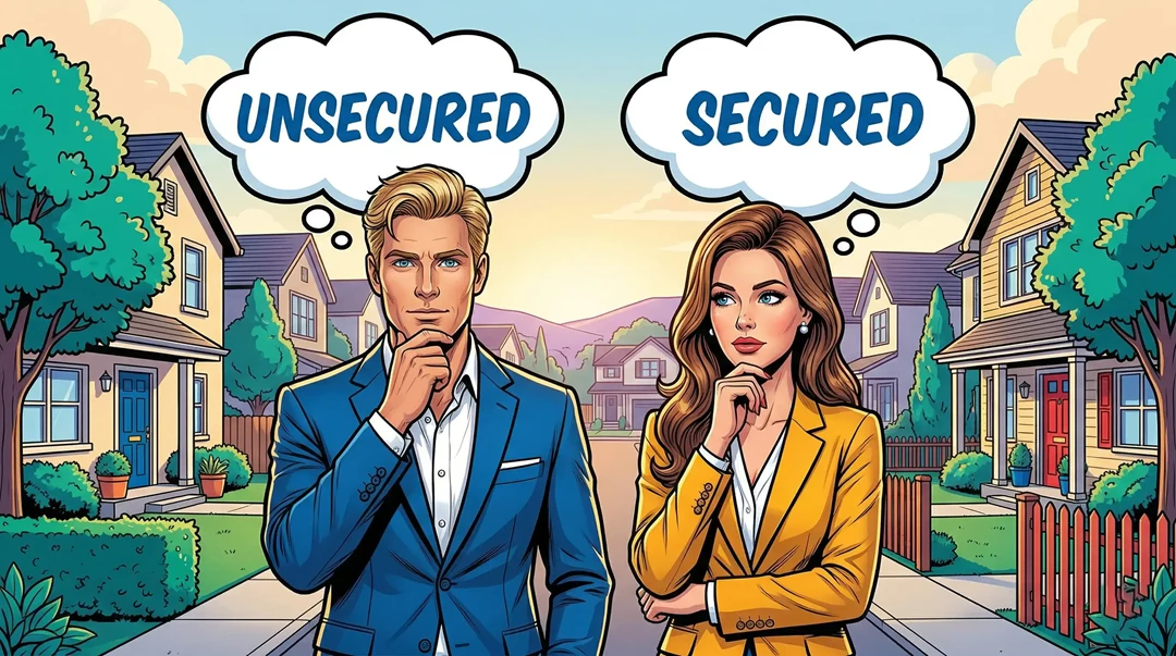unsecured vs secured