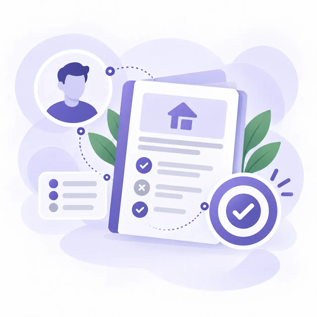 illustration of person deciding if the loan is right