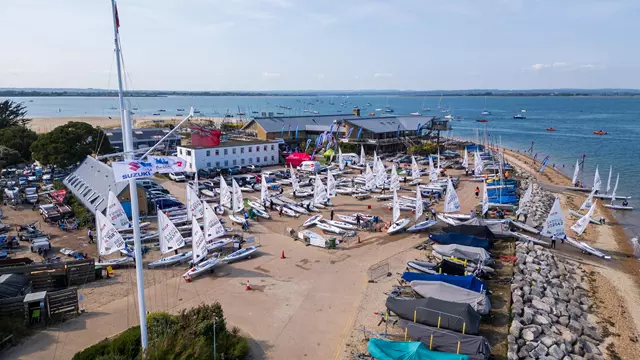Hayling Island Sailing Club during the Suzuki ILCA European Masters