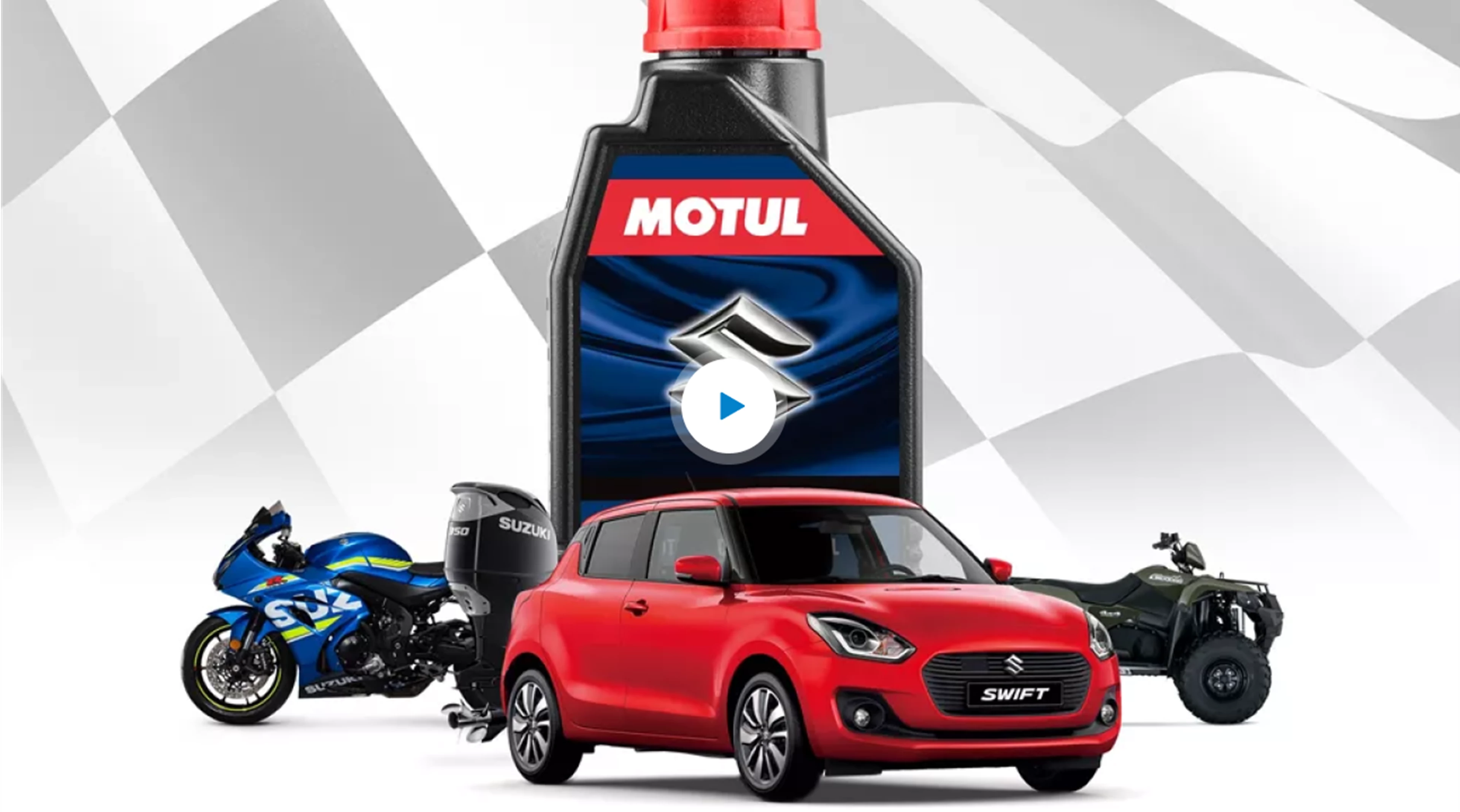 Full Suzuki range with Motul Bottle