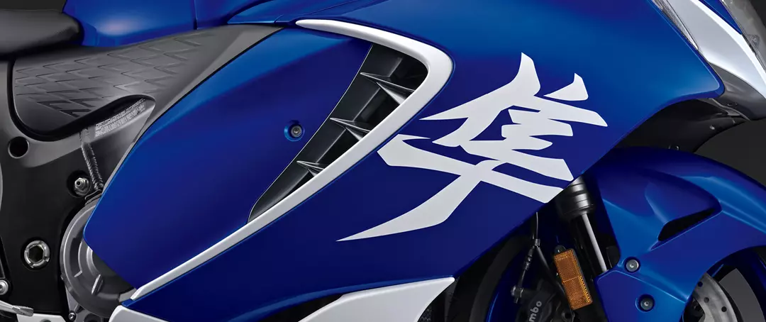 Suzuki Hayabusa Special Edition fairing decals and styling
