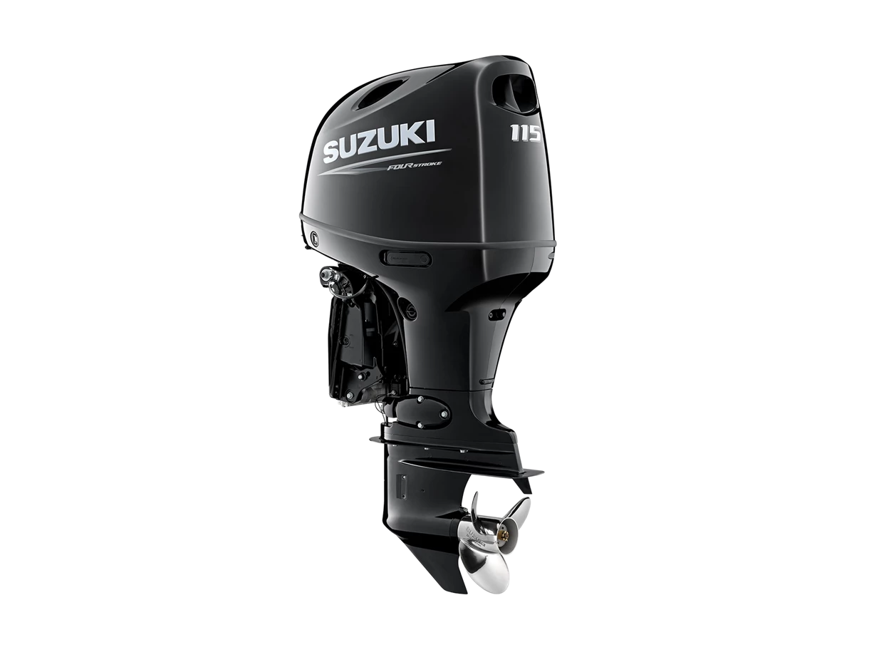studio shot of Suzuki DF115BG outboard 